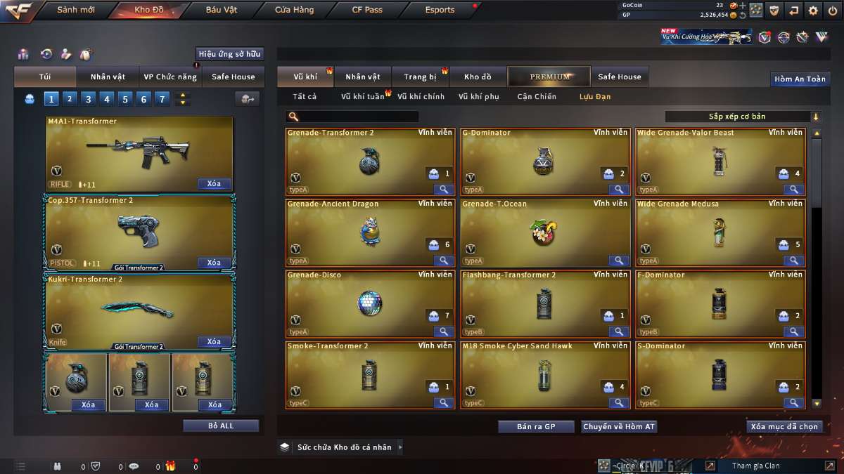 shop acc cf uy tin gia re